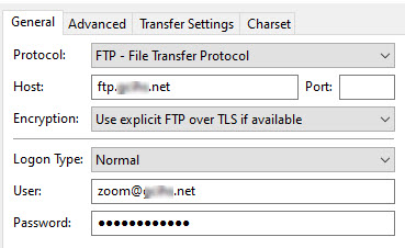 Administrator FTP access