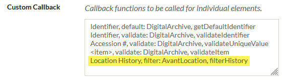AvantLocation configuration page